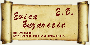 Evica Buzaretić vizit kartica